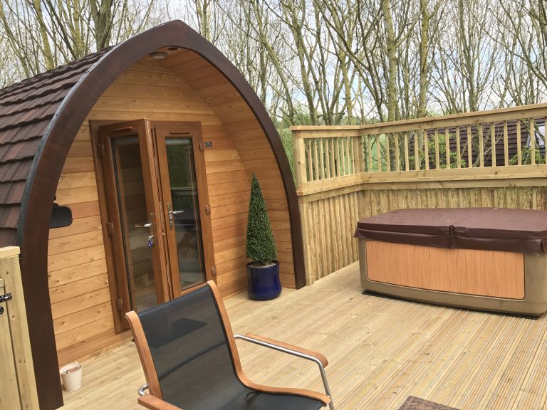 Installed Premier Plus Glamping Pod Henley in Arden