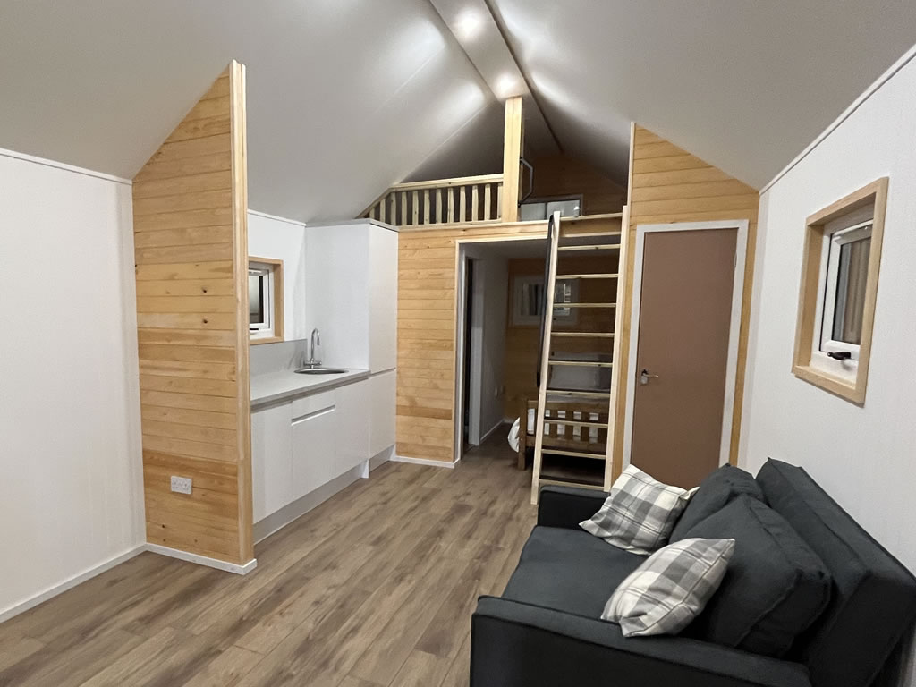 Inside Retreat Glamping Pod
